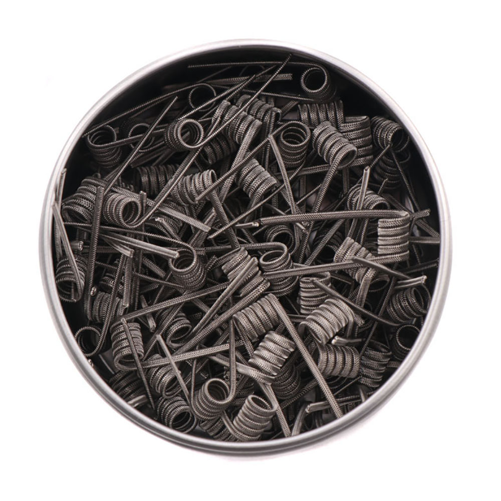 NEW XFKM 100PCS/box NI80/A1/SS - Clapton Wire Pre Built reseña y precio