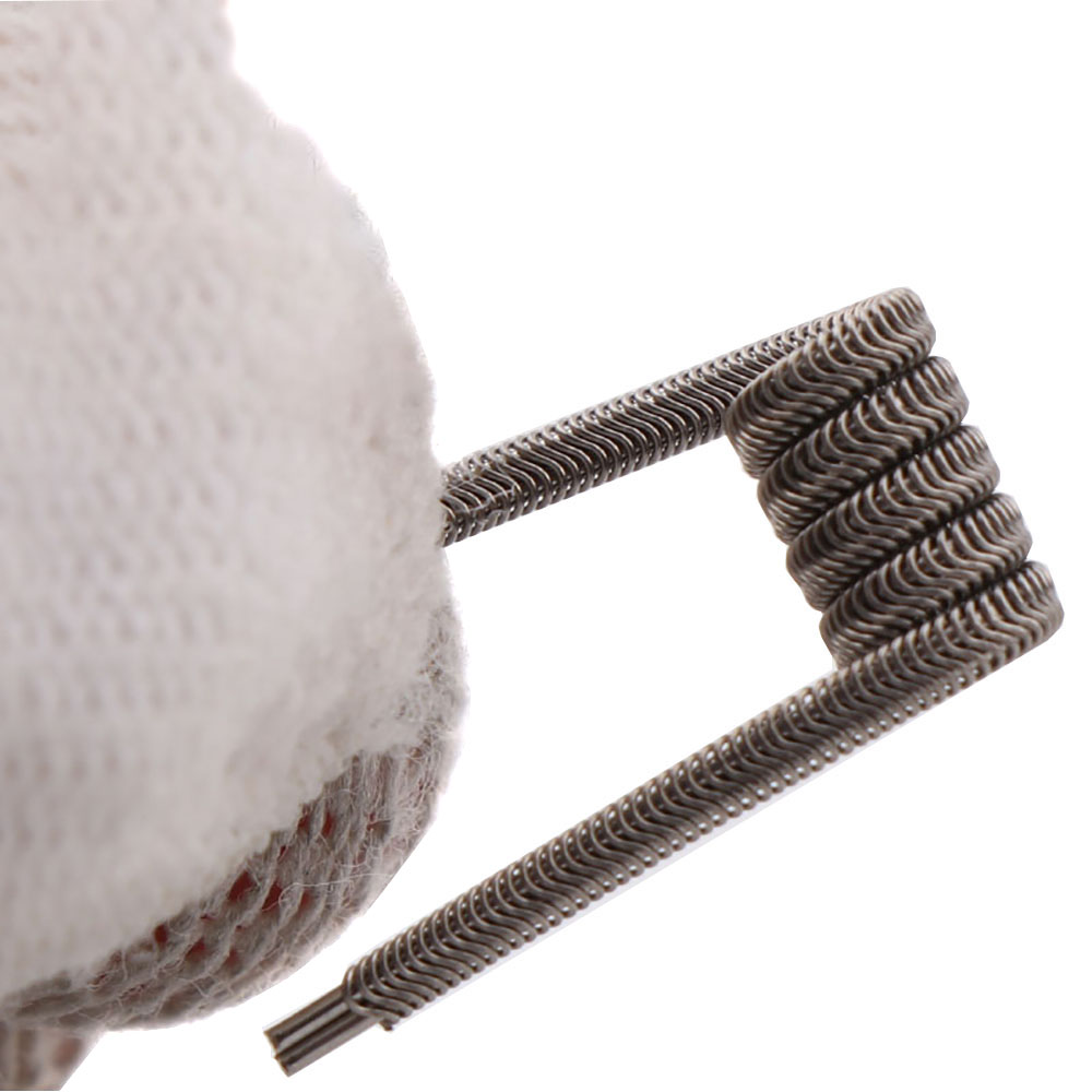 NEW XFKM 100PCS/box NI80/A1/SS - Clapton Wire Pre Built reseña y precio