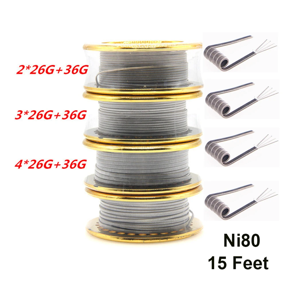 Ni80 Wire Clapton Fused Double - Clapton Wire Pre Built reseña y precio