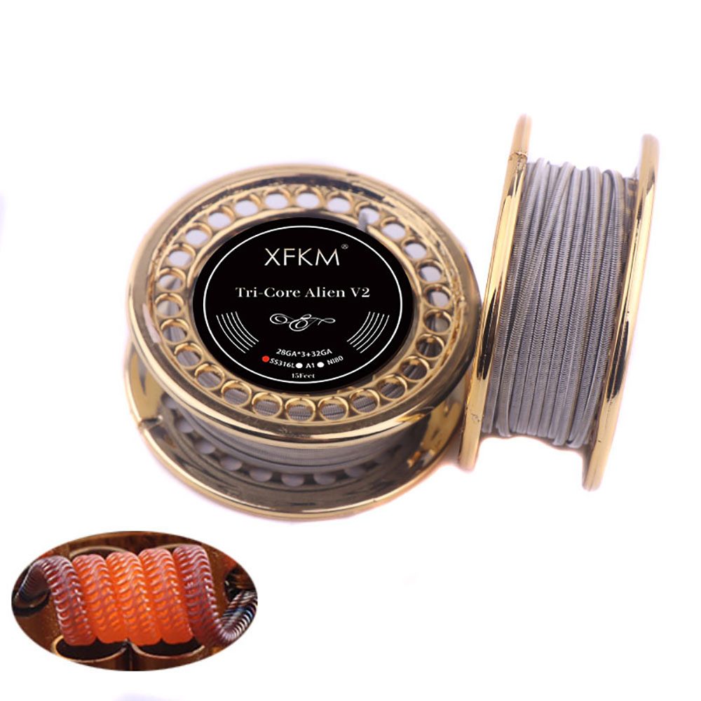 XFKM 5M/roll NI80/A1/SS316L Al - Clapton Wire Pre Built reseña y precio