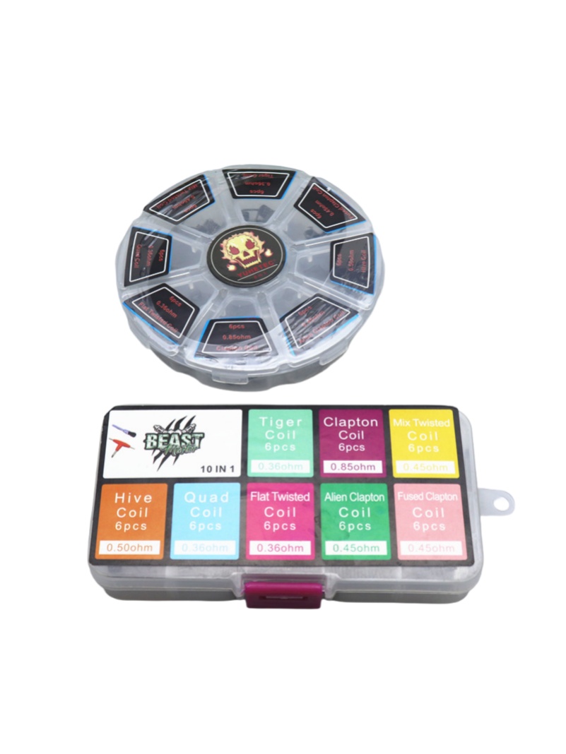 48Pcs/Set Pre Built Coils RTA  - Clapton Wire Pre Built reseña y precio