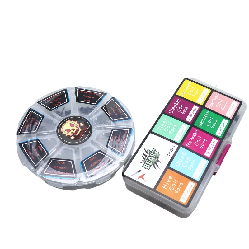 48Pcs/Set Pre Built Coils RTA  - Clapton Wire Pre Built reseña y precio