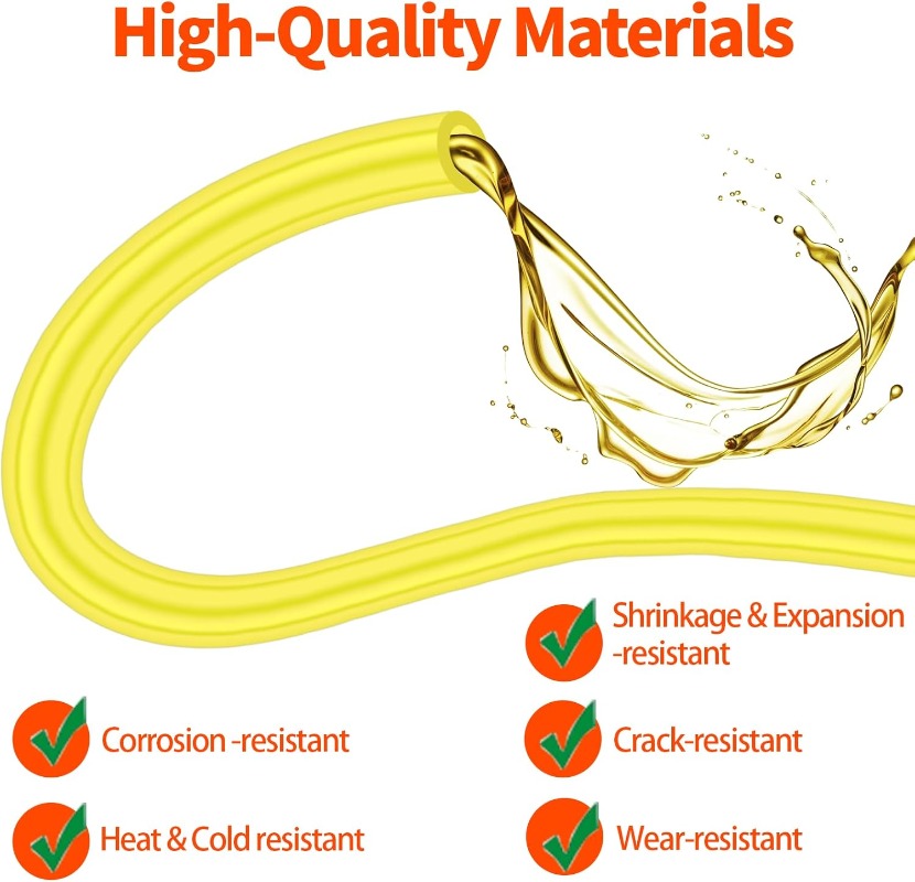 Yellow Fuel Line Hose Set 2x3. - Weed Vaping Accessories reseña y precio