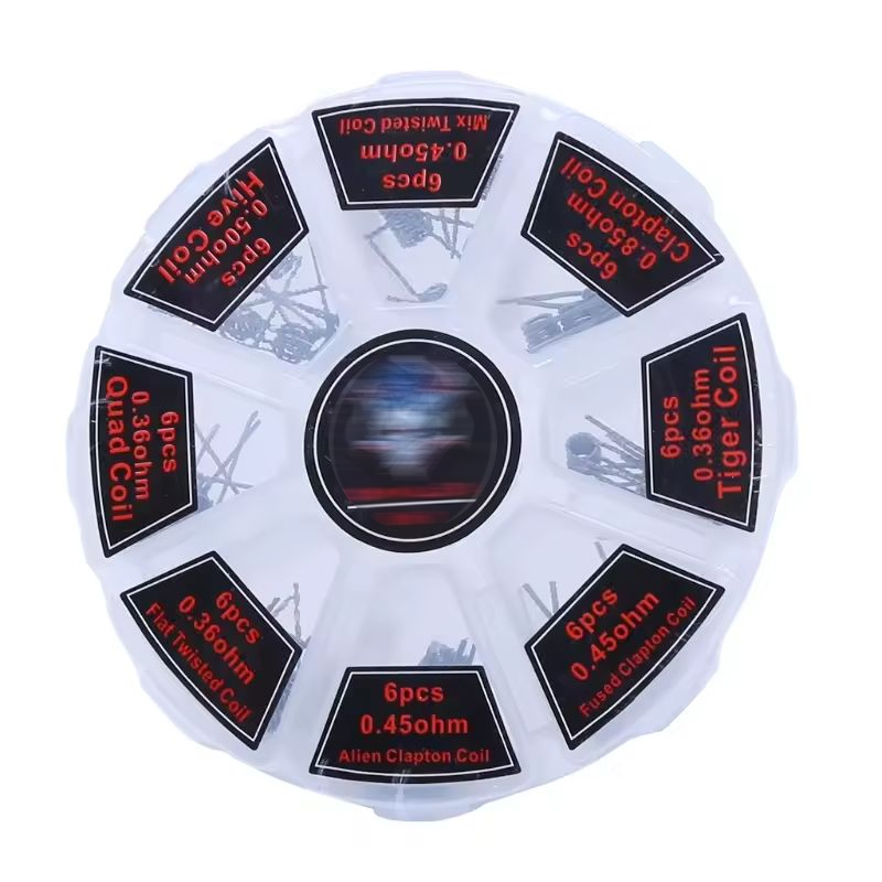 48Pcs/Set Pre Built Coils RTA  - Clapton Wire Pre Built reseña y precio