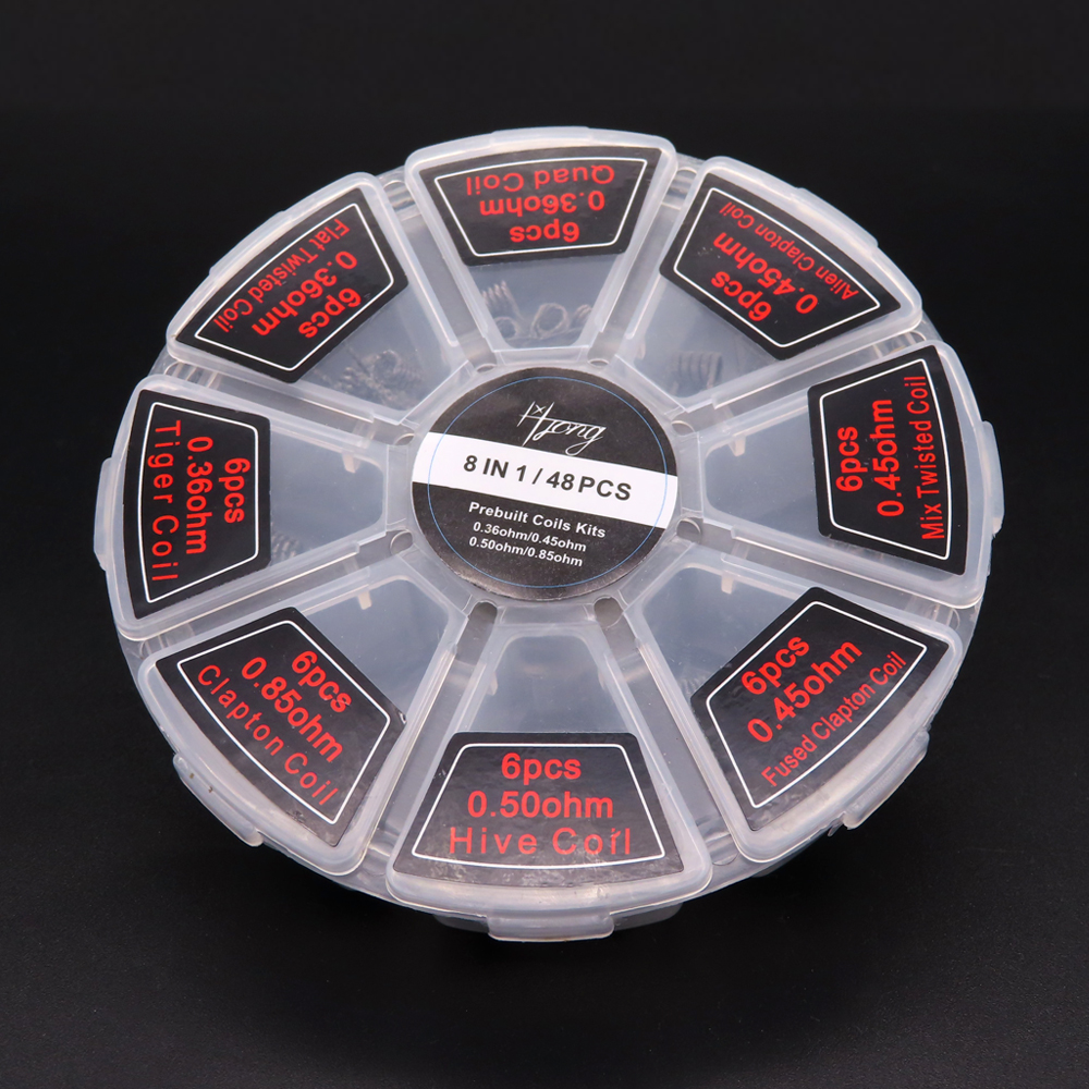 48pcs/set Premade Coils RTA RD - Clapton Wire Pre Built reseña y precio