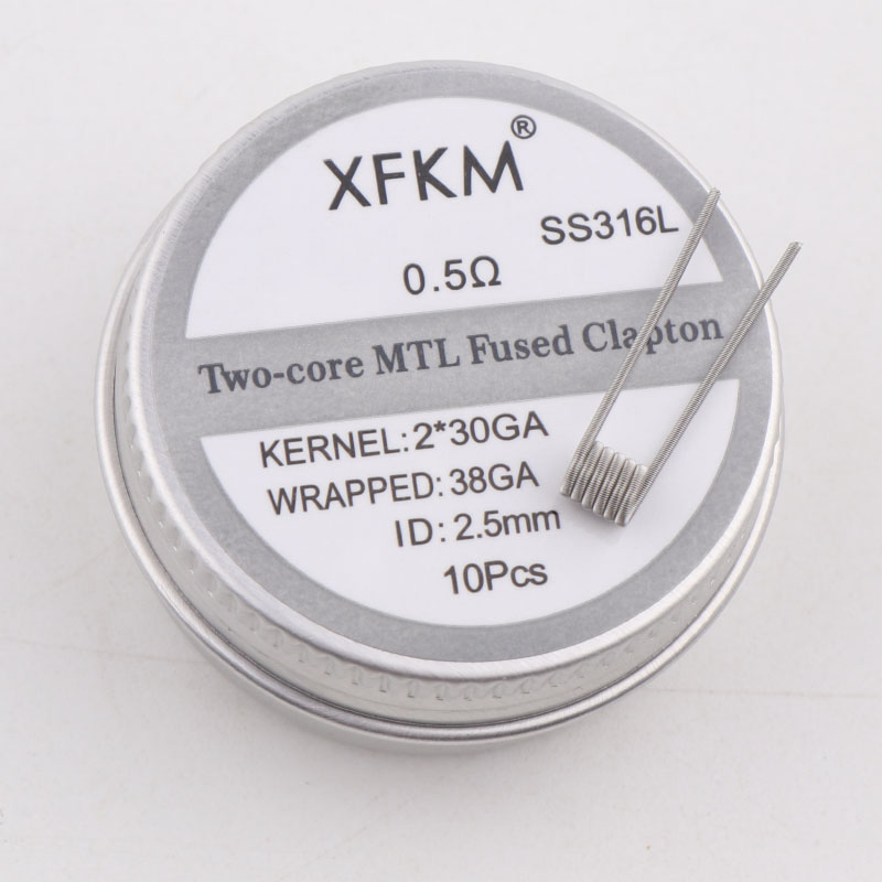 NEW XFKM 10PCS/box NI80/A1/SS3 - Clapton Wire Pre Built reseña y precio
