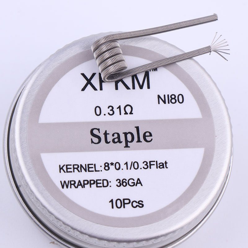 NEW XFKM 10pcs/box NI80 High D - Clapton Wire Pre Built reseña y precio