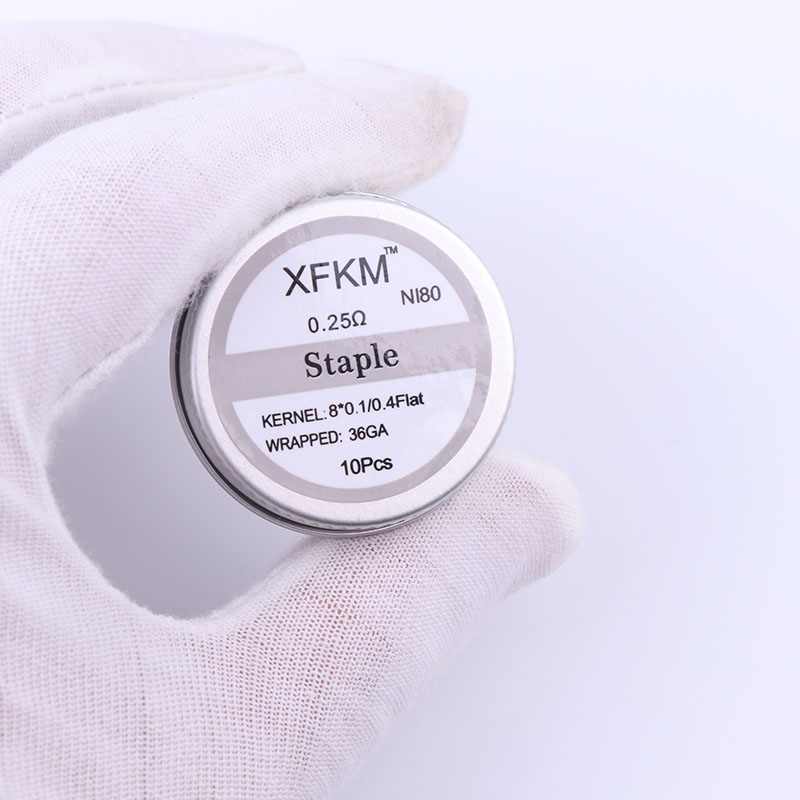NEW XFKM 10pcs/box NI80 High D - Clapton Wire Pre Built reseña y precio