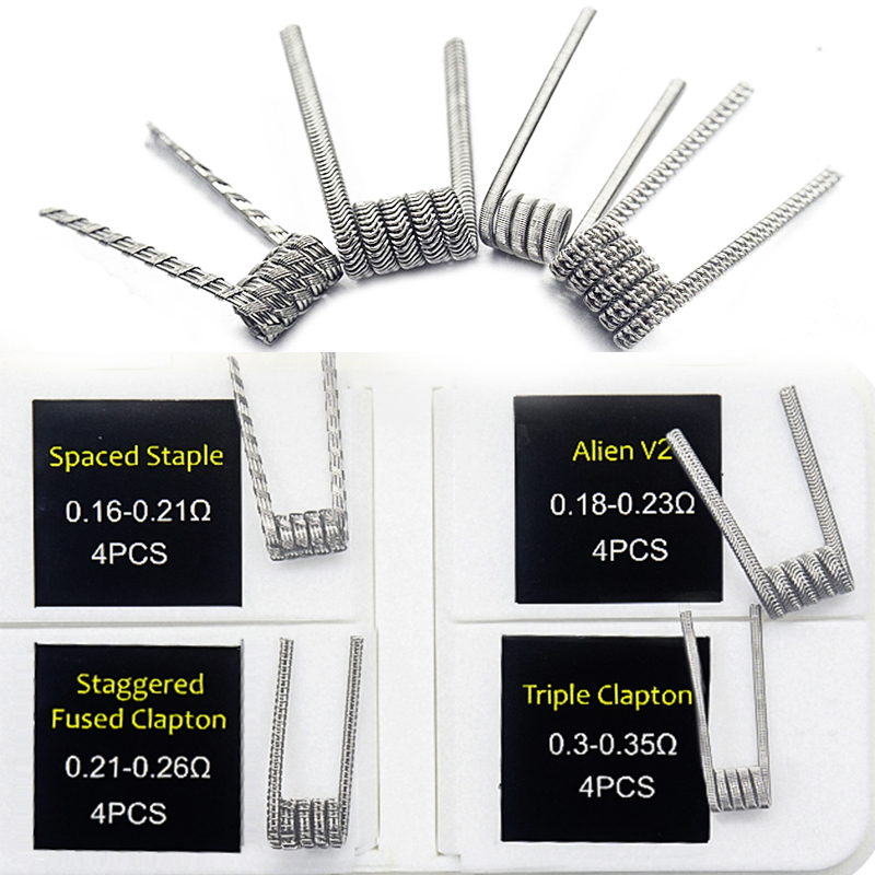 16pcs NI80 Fused Clapton Prebu - Clapton Wire Pre Built reseña y precio